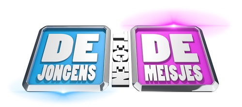 de jongens tegen de meisjes logo